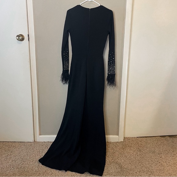 Windsor gown rhinestone feathers - Picture 8 of 8